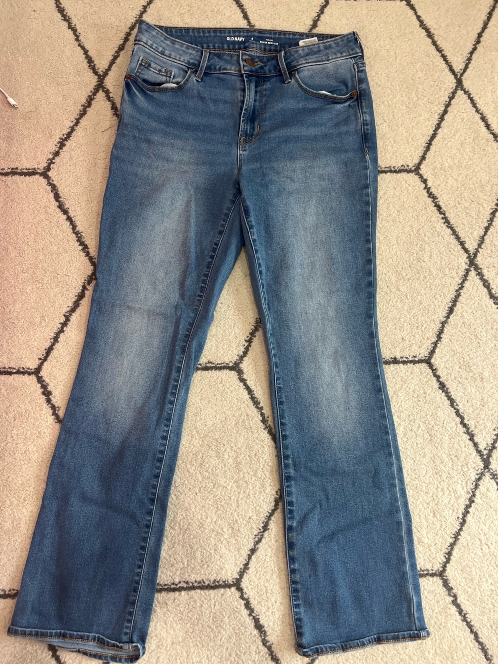 Old Navy Women's Medium Blue Bootcut Jeans